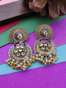 German Silver Premium Quality Dual Tone Earring