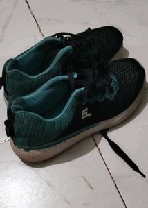 Stylish Black and Green Sneakers