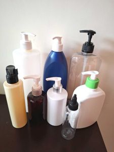 7 Pump Dispenser Bottles With Free Oil Applicator