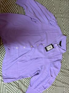 Lavender Top With Beautiful Sleeves