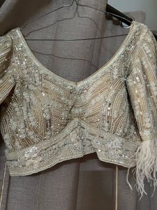 Falguni Shane Peacock Full Hand Beaded Work Blouse