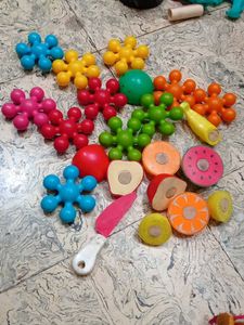 Toys Velcro Cake, Fruits And Star Link