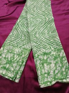 Green Patterned Saree