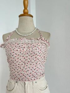 White Lace Floral Top