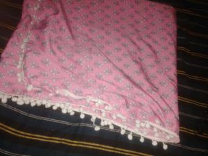 Pink Floral Kaftan Kurta