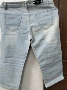 Distressed Denim Shorts