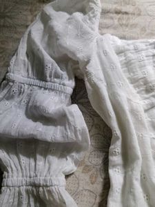 White Eyelet Top