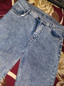 Acid Wash Denim Jeans
