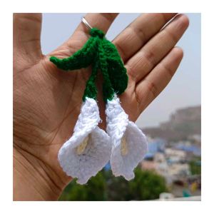 Crochet Lily Flower Keychain