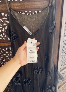 New Zara Celeb Style Gala Runway Maxi Dress
