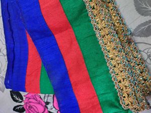 Triple Colour Lace With Golden Border