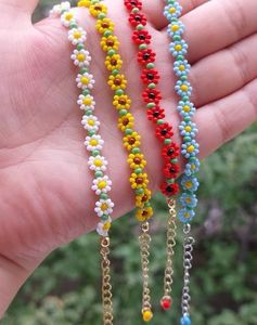 Daisy Beaded Anklets - Colorful & Cute