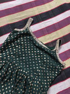 Dark Green Gharara Traditional Wear For Women