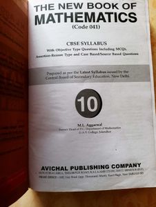 APC Books, Book Mathematics, CBSE Class 10