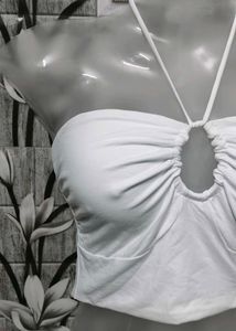 White Halter Top