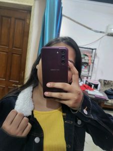 Denim Jacket With Fur Collar
