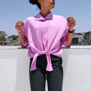 Vintage Shirt With Designer Collar