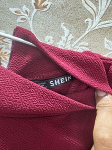 Burgundy Mini Dress