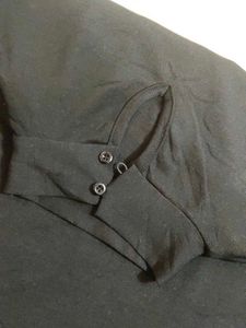 Black Fashion Neck Top Woman