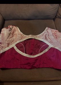 Maroon &amp; Gold Sari