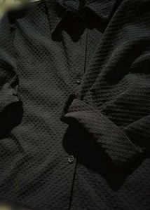 Textured Black Shirt