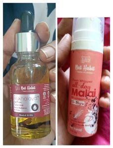 Nat Habit Mukhalaya Face Oil And Moisturizer.