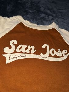 Brown San Jose Crop T-shirt For Girls