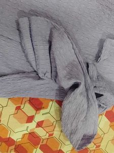 Beautifull Lavender Shirt Crop Top