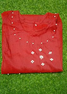 Elegant Red Kurta