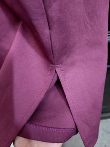 Mauve shoulder straps cut out detail sheath dress