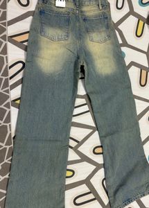 Vintage Wash Denim Jeans
