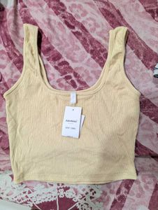 Cute Beige Tank Top