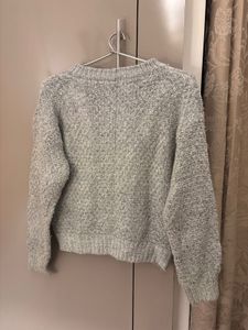 Cozy Grey Knit Sweater