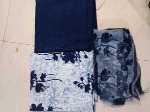 soft printed synthetic dress material
