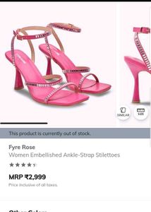 Fushcia Embellished Heel