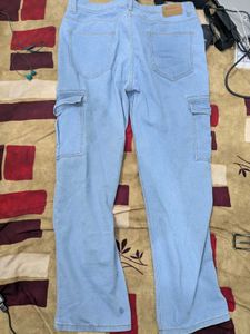 Light Blue Cargo Jeans
