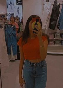 Orange Crop Top