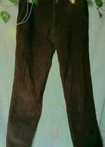 DARK BROWN CORDUROY JEANS