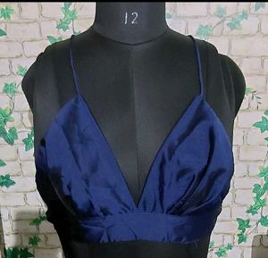 Blue Bralette Top Blouse All Size (28 TO 36)