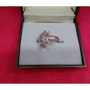 Pure silver Turtle Ring