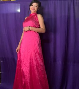 Satin Long Dress