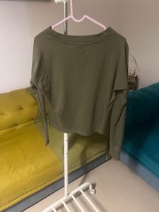 Olive Green Puma Sweatshirt