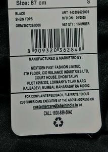 Black Long Sleeve Crop Top