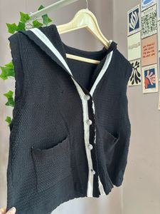 Korean Waistcoat Black