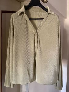 Sage Green Soft Flowy Shirt