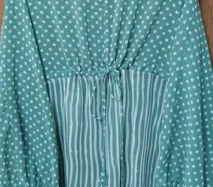 Women Sea Green High Low Dress