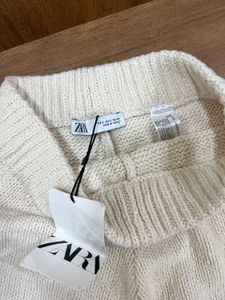 Cream Knit Shorts