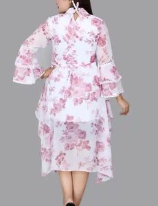Floral Dress with Shrug
