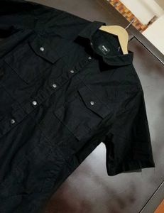 Black ⚫ Front Open Botton Dress For 36 Bust