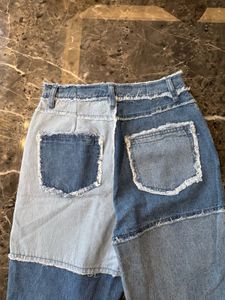 Patchwork Denim Jeans - Brand MissGuided